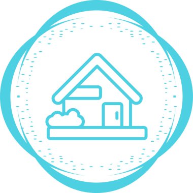 ev ikonu vektör illüstrasyonu. bina işareti sembolü 