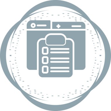 Checklist icon, vector illustration simple design