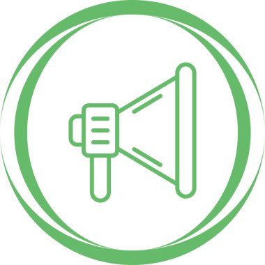 Konuşmacı. Web simgesi basit tasarım