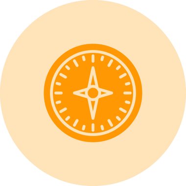 pusula simgesi web basit illüstrasyon