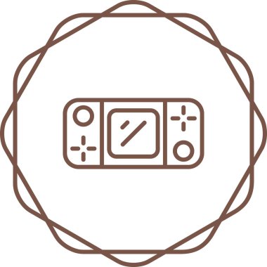 El bilgisayarı Oyun Konsolunun vektör çizimi modern simge