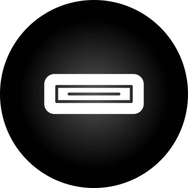 USB Portu modern simgesinin vektör illüstrasyonu 