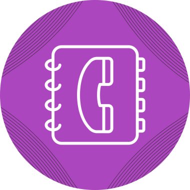 Telefon rehberi vektör illüstrasyonuName