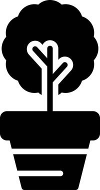  Myrtus bir saksı hattı simgesinde bitki