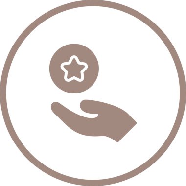 Yıldız. Web simgesi basit illüstrasyon