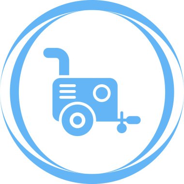 Vektör illüstrasyonu, Hava kompresörü simgesi element arkaplanı          