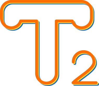 T harfli harf logo tasarımı simgesi