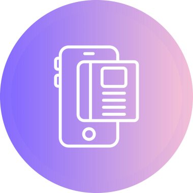 cep telefonu simgesi web illüstrasyonu