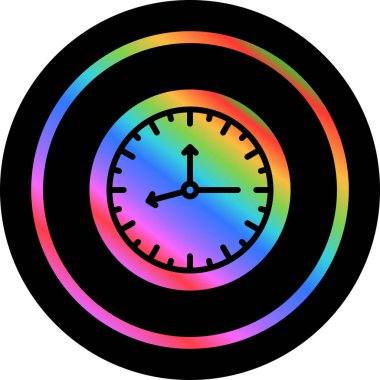 Saat. Web simgesi basit illüstrasyon 