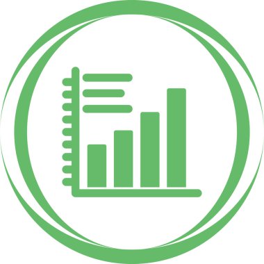Çubuk Grafik simgesi, vektör illüstrasyonu basit tasarım