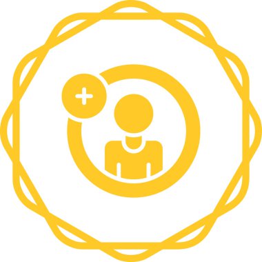 Hesap ekle. Web simgesi basit illüstrasyon