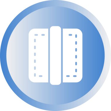 Web tasarımı için kenar simgesi, ayırıcı satır vektör işareti 