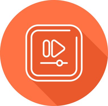 Video Hızlı Kare simgesinin vektör illüstrasyonu