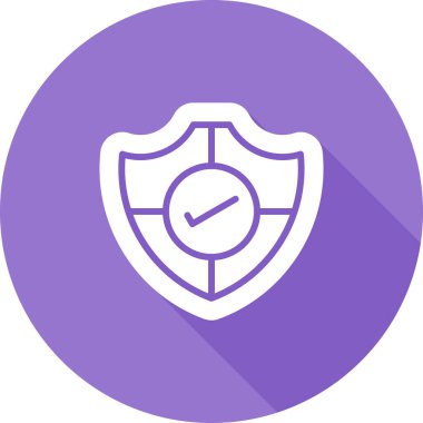 Kalkanın basit vektör simgesi, güvenlik kavramı