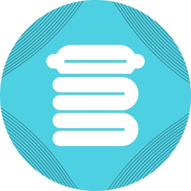 Sıkıştırılmış battaniye ağ ikonu vektör çizimi