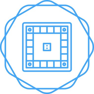 Masa oyunu. Web simgesi basit illüstrasyon