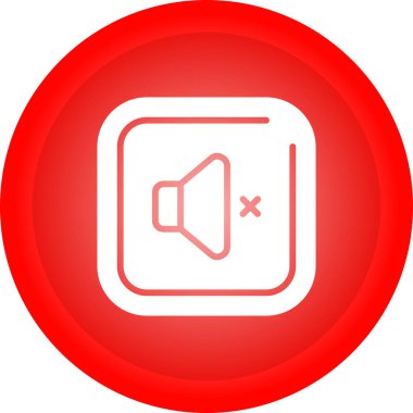 Cilt Dilsiz Kare Simgesi, Renkli Vektör İllüstrasyonu