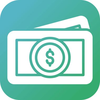 Para için. Web simgesi vektör illüstrasyonu 