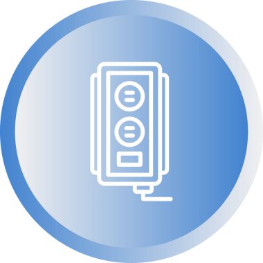 soket simgesi web basit illüstrasyon