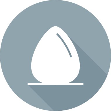 Yumurta simgesi tasarımının vektör çizimi