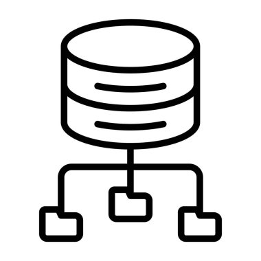 Büyük Veri Analizi vektör resimleme simgesi