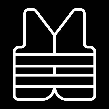  Emanet yelek kutsal kişilerin resmi, vektör çizim