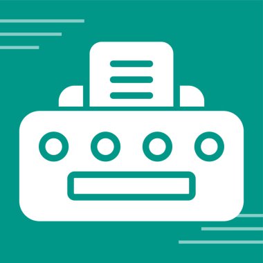 Yazıcı. Web simgesi basit tasarım