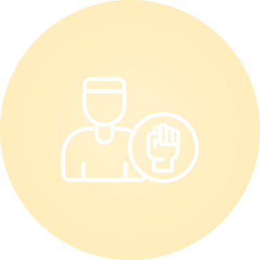 kullanıcı yetkilendirme simgesi vektör çizimi 