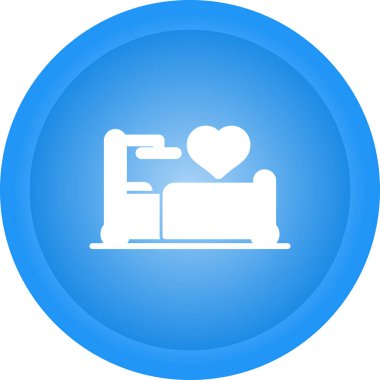 yatak ağı simgesi, basit vektör illüstrasyonu