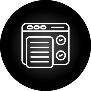 Yazılım Test Simgesi, Beyaz Konsepti İzole Edildi 