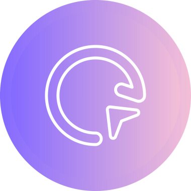 Yeniden yükleme simgesinin vektör çizimi 