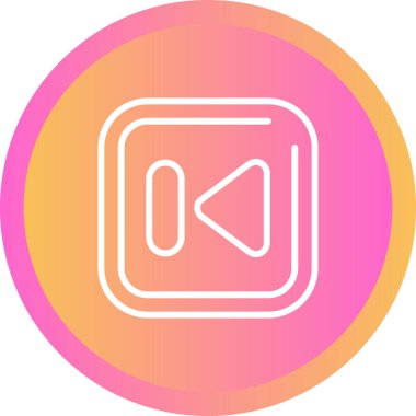 vektör ağ simgesi Önceki Parça Düğmesi 