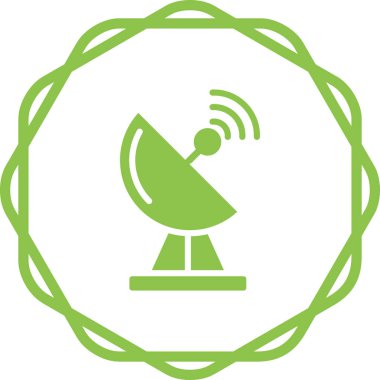 Radar. Web simgesi basit illüstrasyon