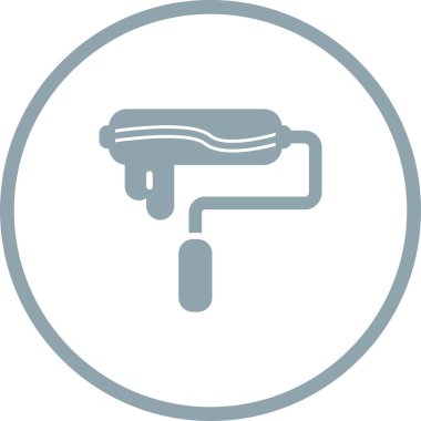 Boya silindiri tasviri. Onarım ve inşaat aracı