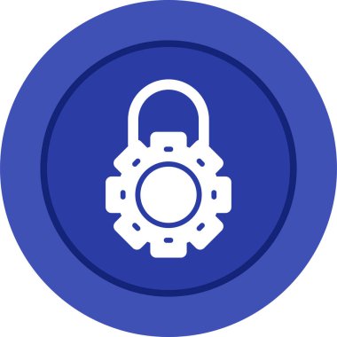 lock icon, vector illustration simple design