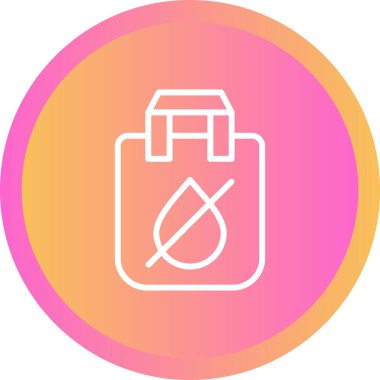 Vektör illüstrasyon simgesi Su geçirmez çanta