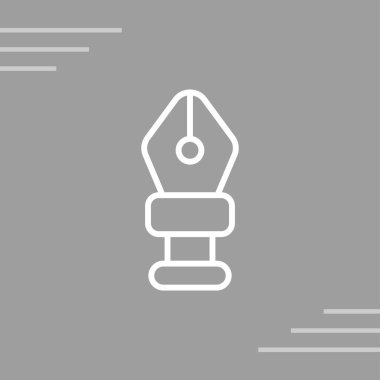 kalem simgesinin vektör illüstrasyonu 