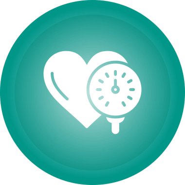 Kan basıncı monitörü simgesi, vektör illüstrasyonu