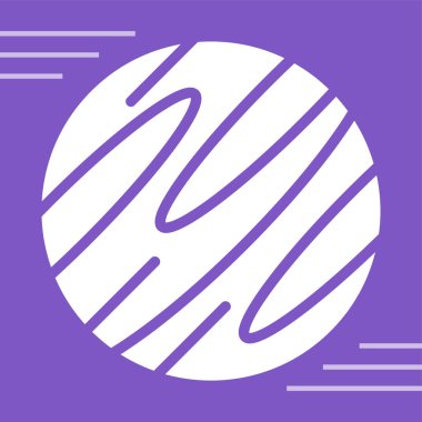 Satürn. Web simgesi basit tasarım