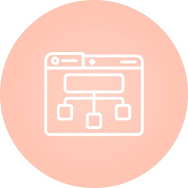 Site Harita simgesi, vektör illüstrasyonu basit tasarım