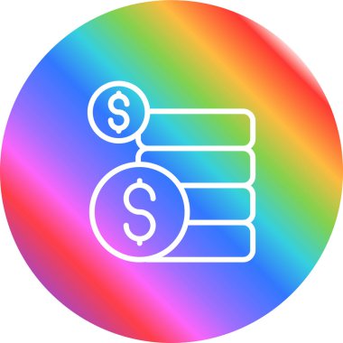 Bozukluklar. Web simgesi basit illüstrasyon