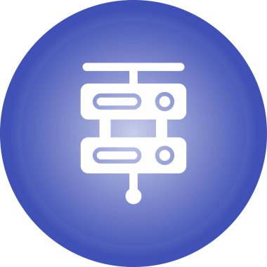Sunucu web simgesi, vektör çizim