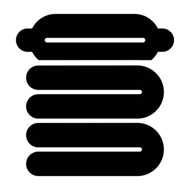 Sıkıştırılmış battaniye ağ ikonu vektör çizimi