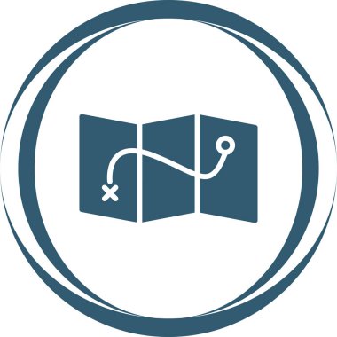 harita konumu ince çizgi vektör simgesi 