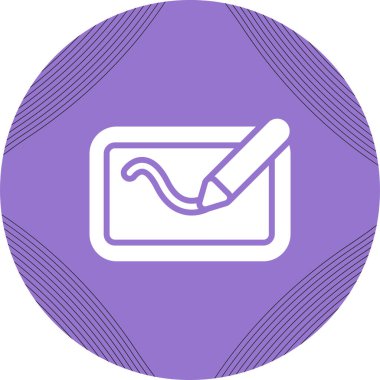 Dijital çizim defteri. vektör illüstrasyonu