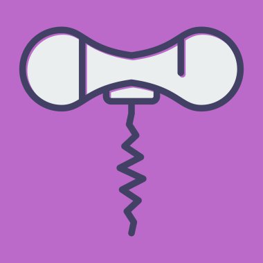 Şişe açıcı simgesinin vektör illüstrasyonu    