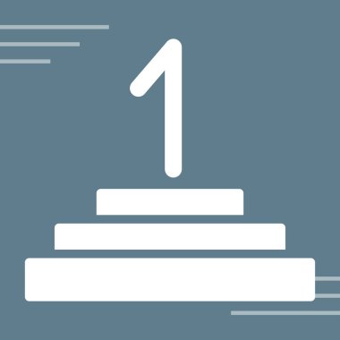 Kazanan simgesinin vektör illüstrasyonu 