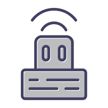 wi-fi web simgesi, vektör illüstrasyonu 