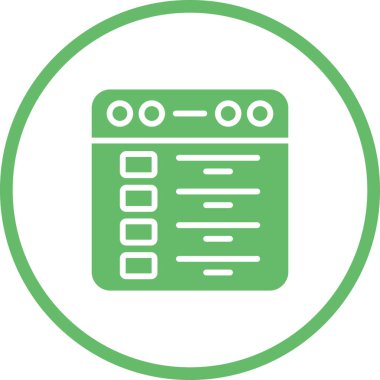 Web tarayıcı simgesi, vektör illüstrasyonu basit tasarım