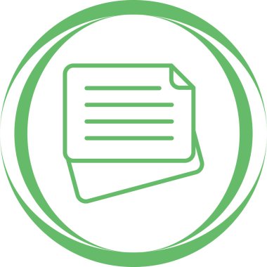 Yapışkan Not simgesi, vektör illüstrasyonu basit tasarım